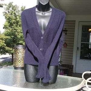 New! White+Warren cashmere sweater,navy, Sz.M